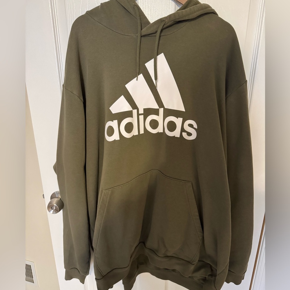 Adidas Men's Forest Green Hoodie
